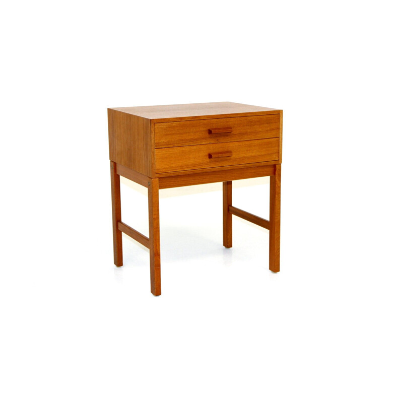 Vintage teak bedside table, Sweden 1960