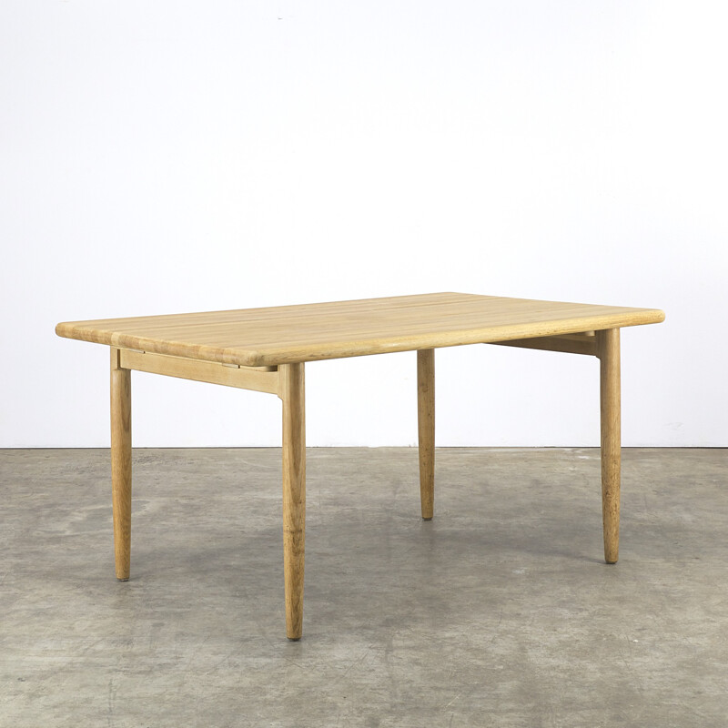 J. L. Møller dining table in smoked oak, Niels Otto MØLLER - 1960s