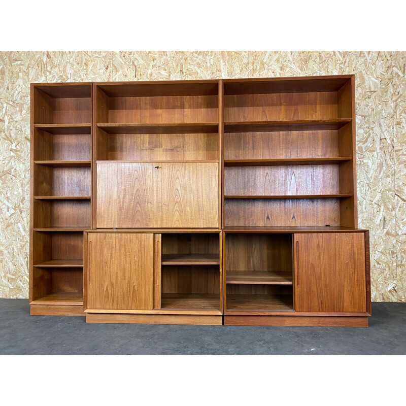 Vintage Danish wood wall unit by Svend Aage Rasmussen, 1960-1970s