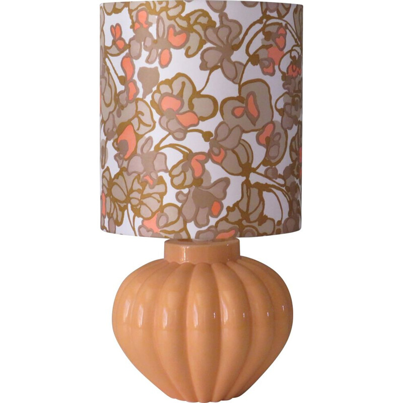 Lámpara cerámica vintage con pantalla personalizada