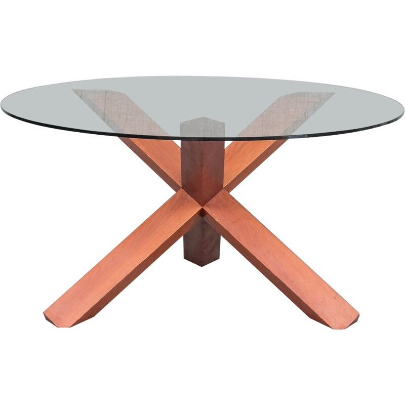 Table italienne vintage La Rotonda par Mario Bellini pour Cassina, 1977