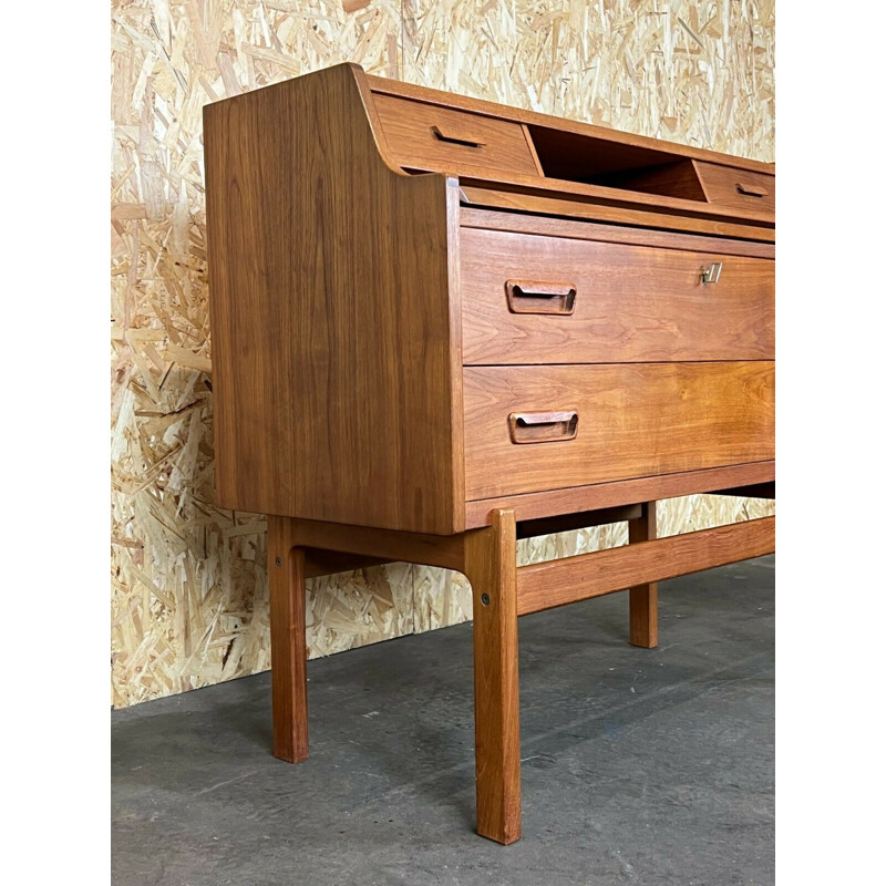 Vintage teak Danish secretary by Arne Wahl Iversen, 1960-1970s