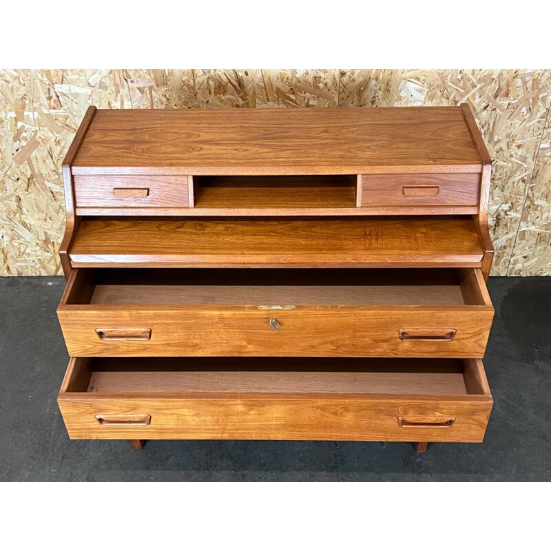 Vintage teak Danish secretary by Arne Wahl Iversen, 1960-1970s