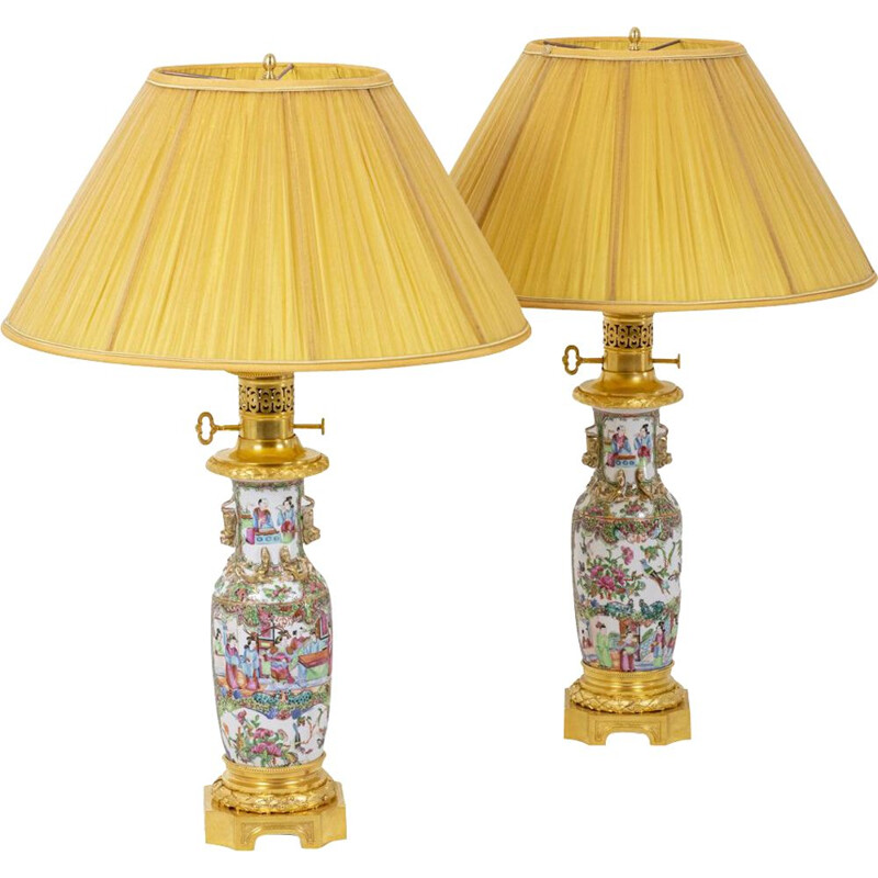 Paire de lampes vintage