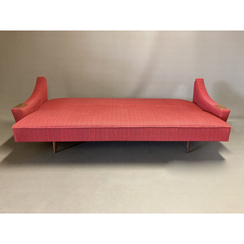 Scandinavian vintage sofa in wool and silk, 1950