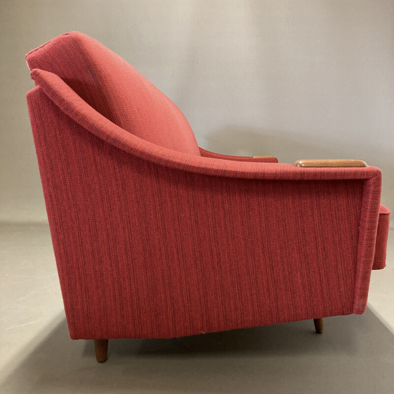 Scandinavian vintage sofa in wool and silk, 1950