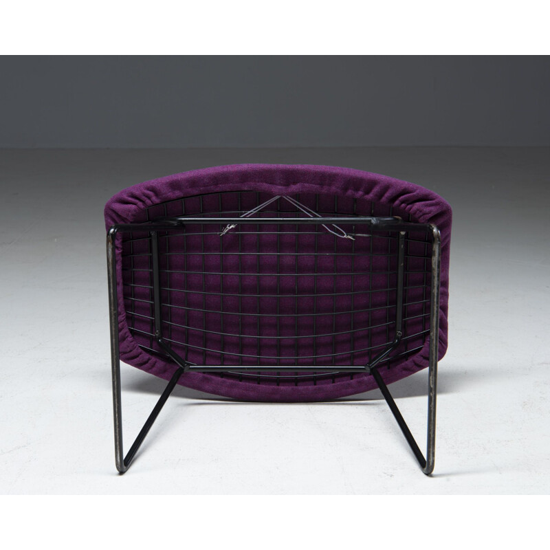 Poltrona e pouf vintage "The Bird Chair" di Harry Bertoia per Knoll Int. 1950