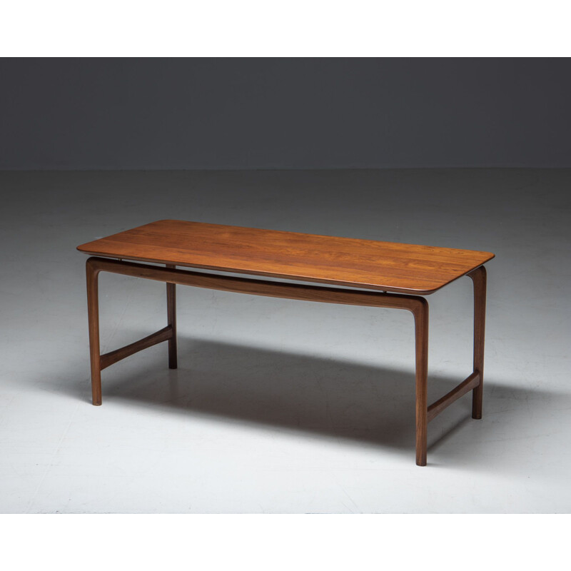 Vintage teak coffee table by Peter Hvidt & Orla Molgaard Nielsen for France and Daverkosen, Denmark 1950