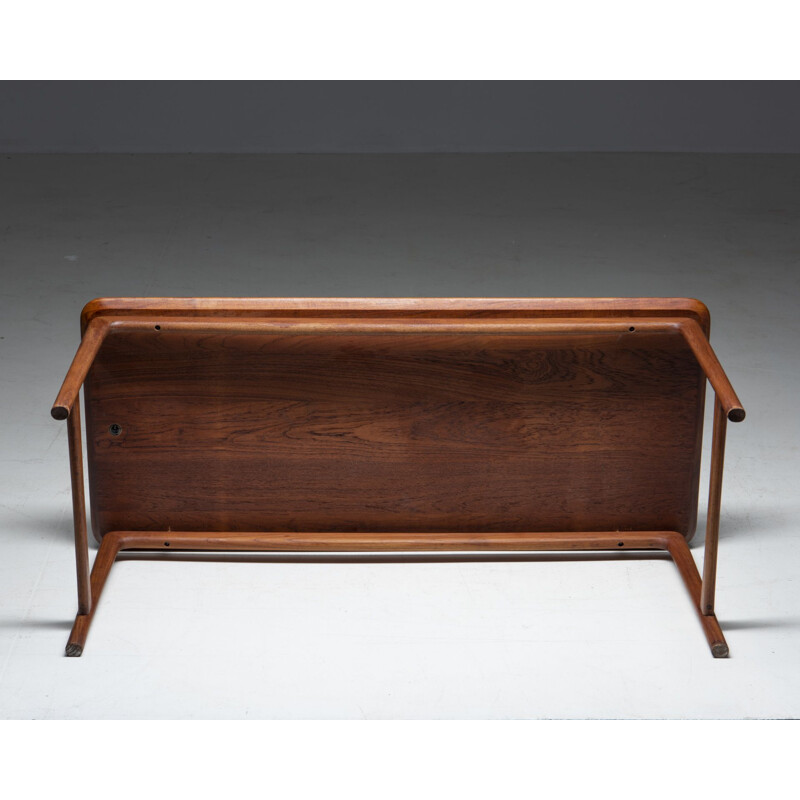 Vintage teak coffee table by Peter Hvidt & Orla Molgaard Nielsen for France and Daverkosen, Denmark 1950