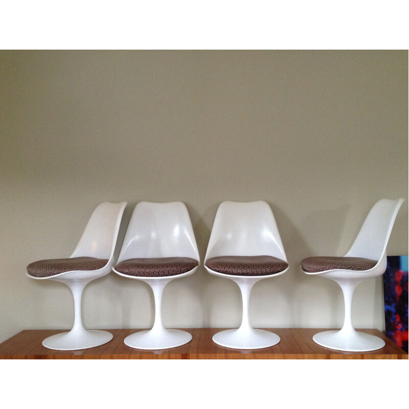 Set van 4 vintage Tulip stoelen van Eero Saarinen voor Knoll