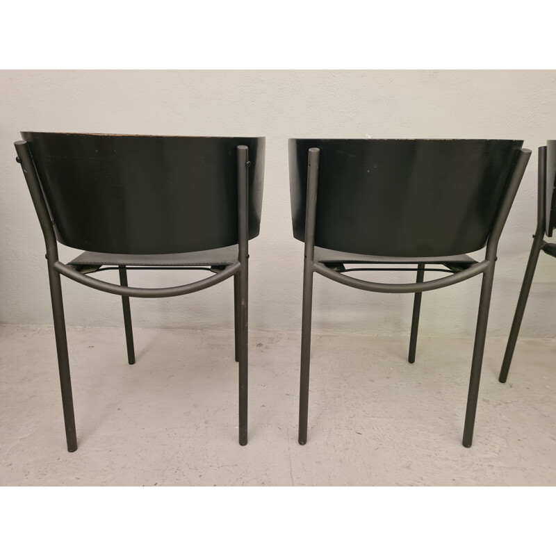 Set van 4 vintage stoelen van Philippe Starck voor Lila Hunter, 1988