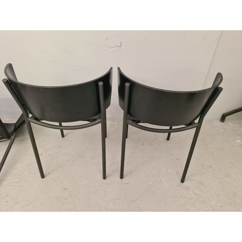 Set of 4 vintage chairs by Philippe Starck for Lila Hunter, 1988