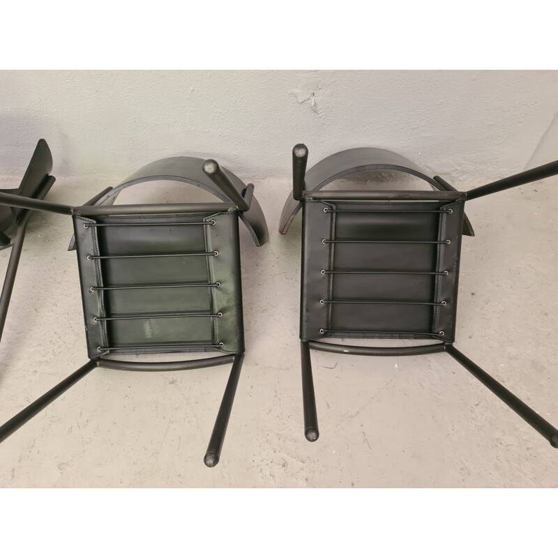 Set of 4 vintage chairs by Philippe Starck for Lila Hunter, 1988