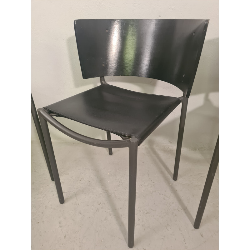 Set of 4 vintage chairs by Philippe Starck for Lila Hunter, 1988