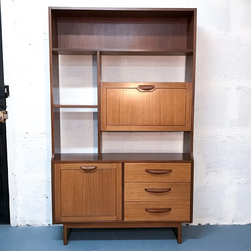 Scandinavian storage unit in teak - 1960s