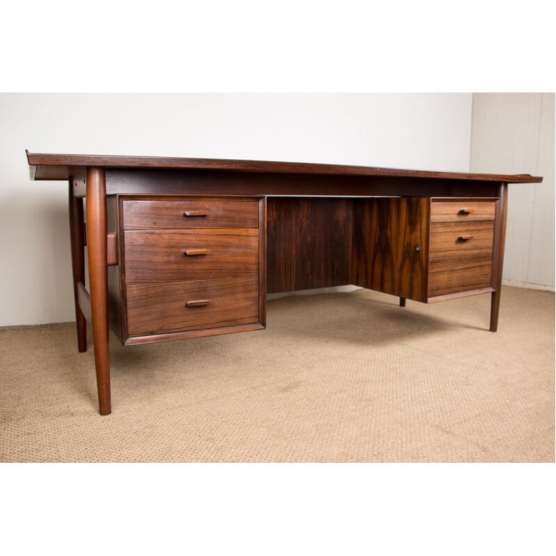 Vintage Danish Rio rosewood desk by Arne Vodder for Sibast, 1960s