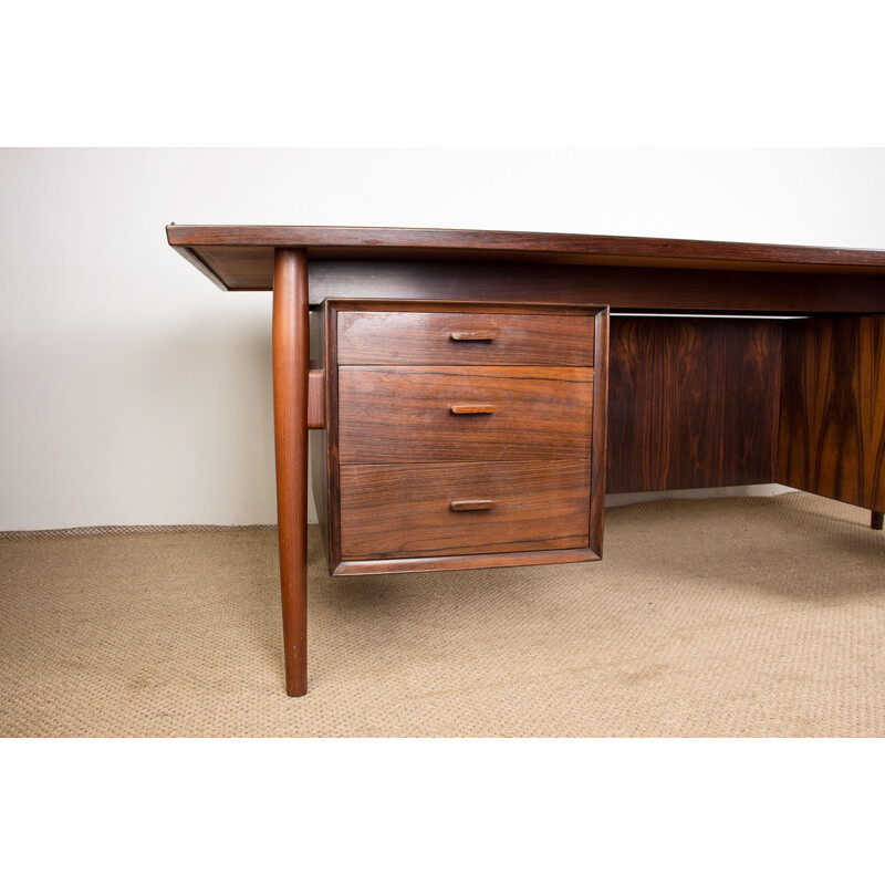 Vintage Danish Rio rosewood desk by Arne Vodder for Sibast, 1960s