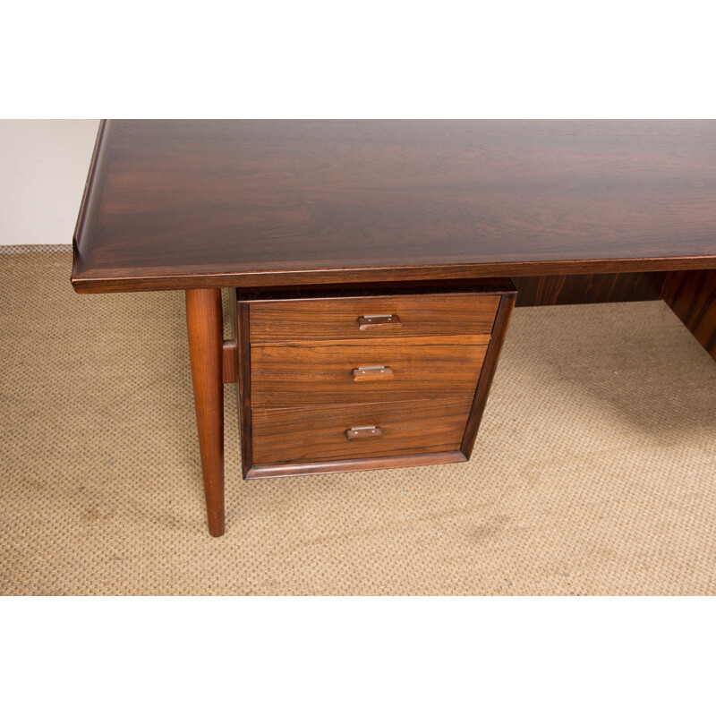 Vintage Danish Rio rosewood desk by Arne Vodder for Sibast, 1960s