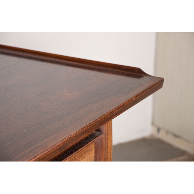 Vintage Danish Rio rosewood desk by Arne Vodder for Sibast, 1960s