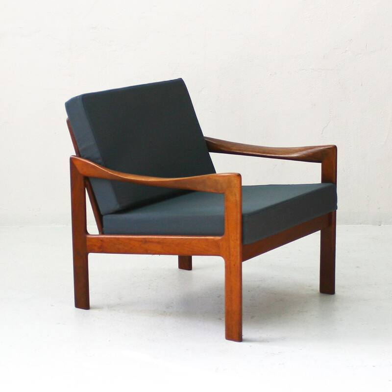 Niels Eilersen mid-century easy chair, Illum WIKKELSO - 1960s