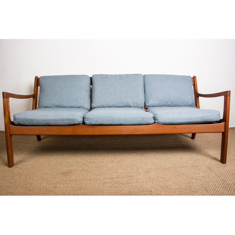 Vintage "Senator" teak 3 seater sofa by Ole Wanscher for France & Son, Denmark 1960s