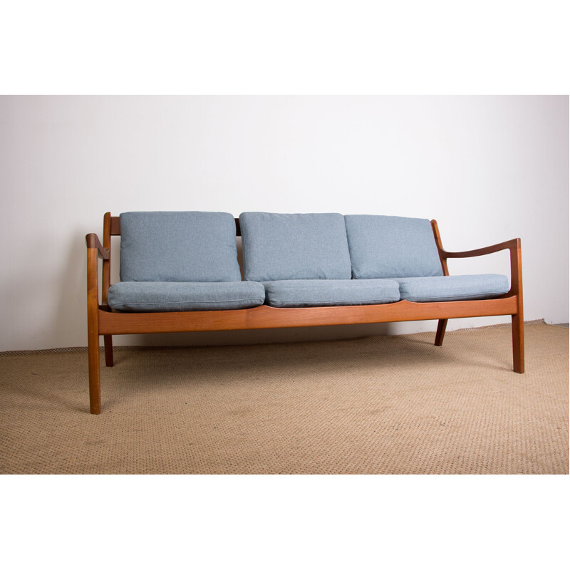 Vintage "Senator" teak 3 seater sofa by Ole Wanscher for France & Son, Denmark 1960s