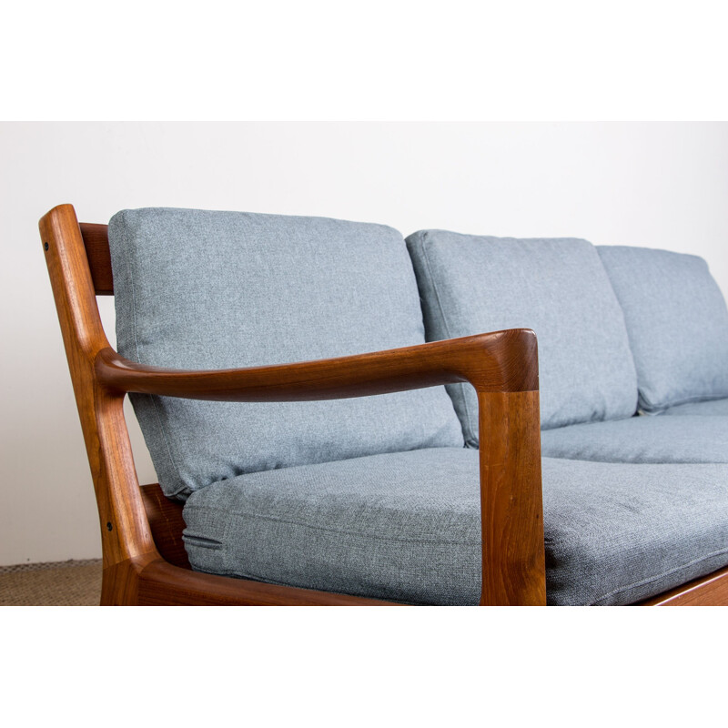 Vintage "Senator" teak 3 seater sofa by Ole Wanscher for France & Son, Denmark 1960s