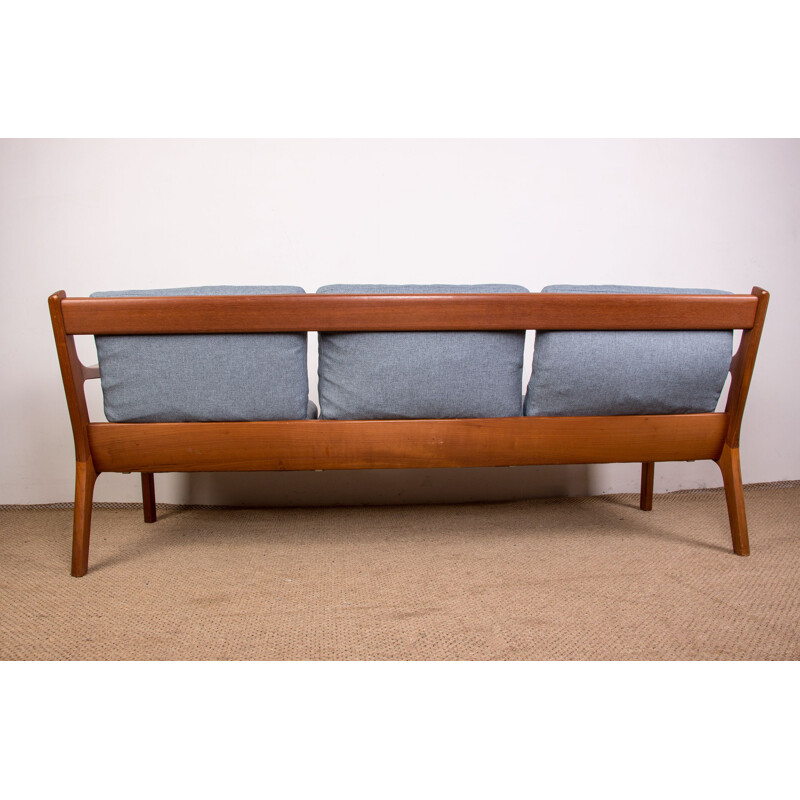 Vintage "Senator" teak 3 seater sofa by Ole Wanscher for France & Son, Denmark 1960s