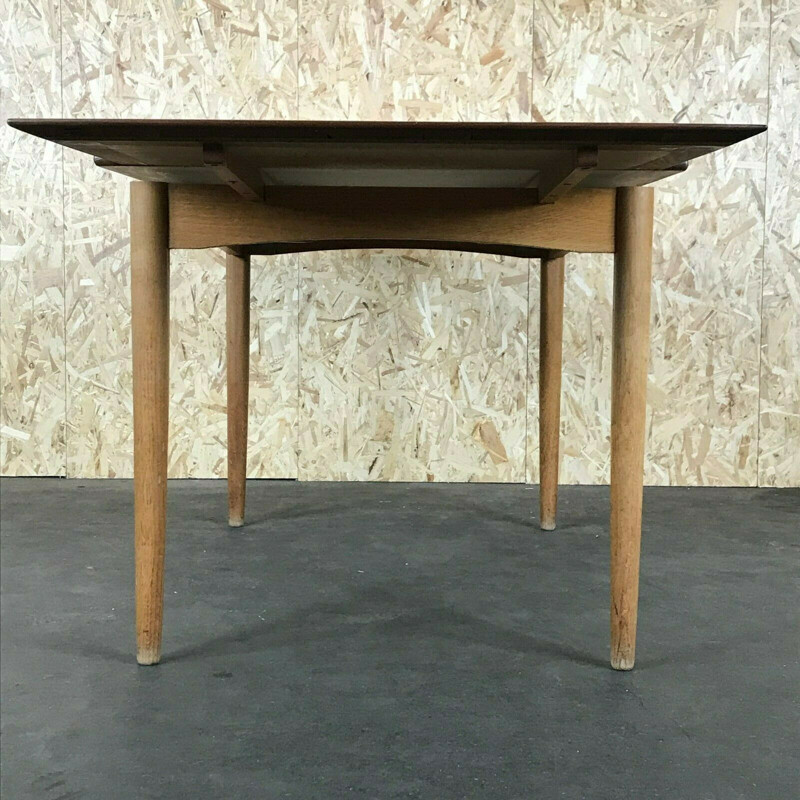 Teca vintage e mesa de carvalho, Dinamarca 1960-1970