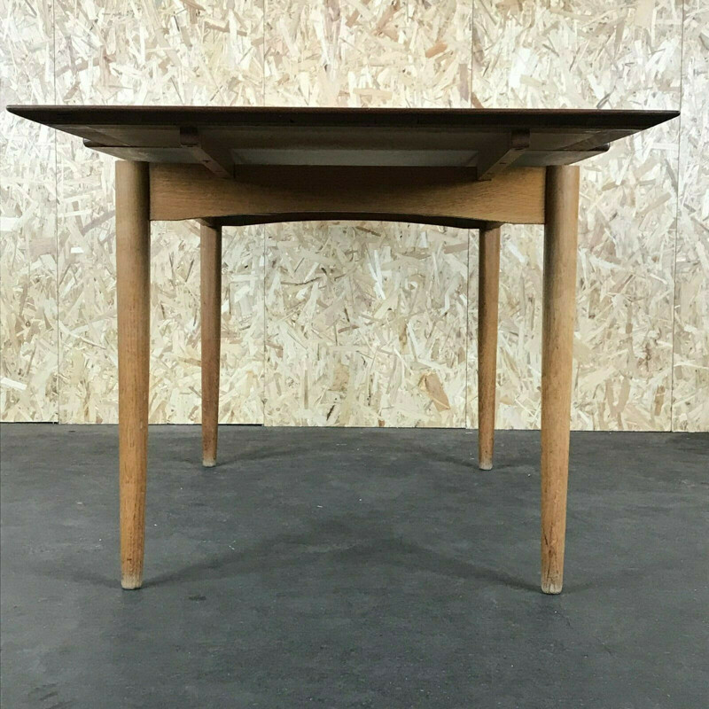 Table vintage en teck et chêne, Danemark 1960-1970