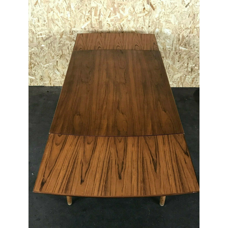 Vintage oakwood and teak dining table, Denmark 1960s-1970s