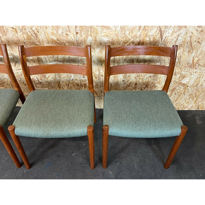 Set of 4 vintage teak dining chairs by Niels O. Möller for J.L. Mollers, 1960s-1970s