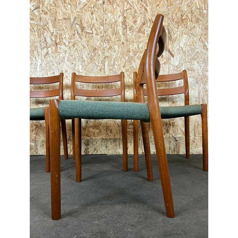 Set di 4 sedie vintage in teak di Niels O. Möller per J.L. Mollers, 1960-1970