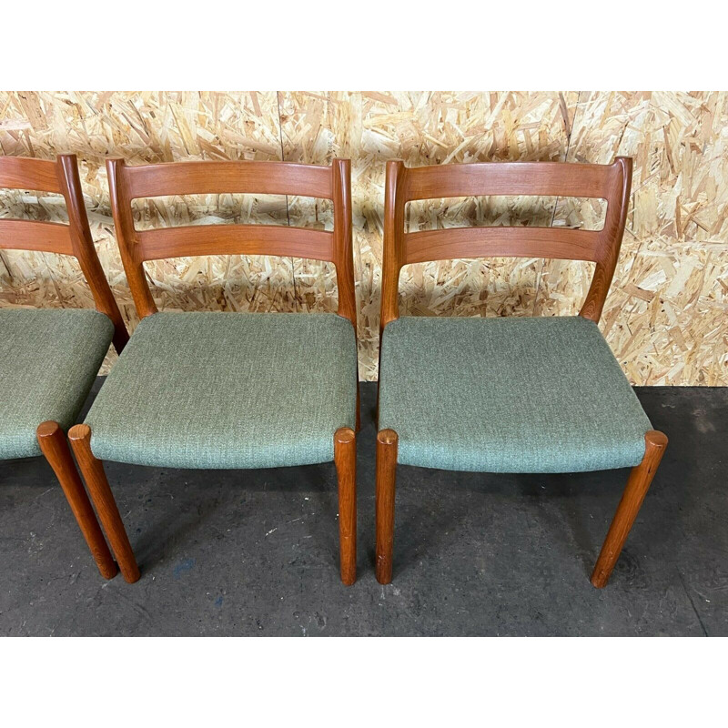 Set of 4 vintage teak dining chairs by Niels O. Möller for J.L. Mollers, 1960s-1970s