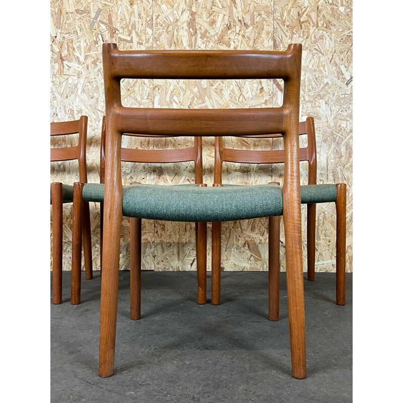 Set van 4 vintage teakhouten stoelen van Niels O. Möller voor J.L. Mollers, 1960-1970