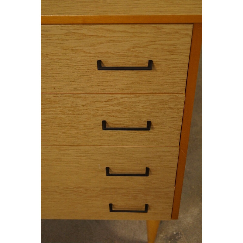 Vintage chest of drawers in oak veneer - 1960s