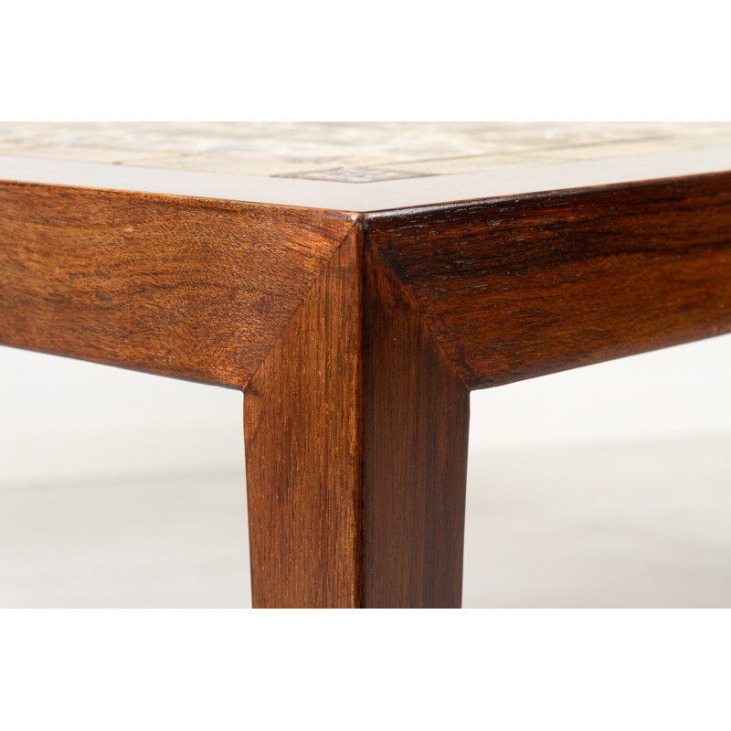 Mesa de café Vintage Rosewood de Severin Hansen para Haslev, 1960