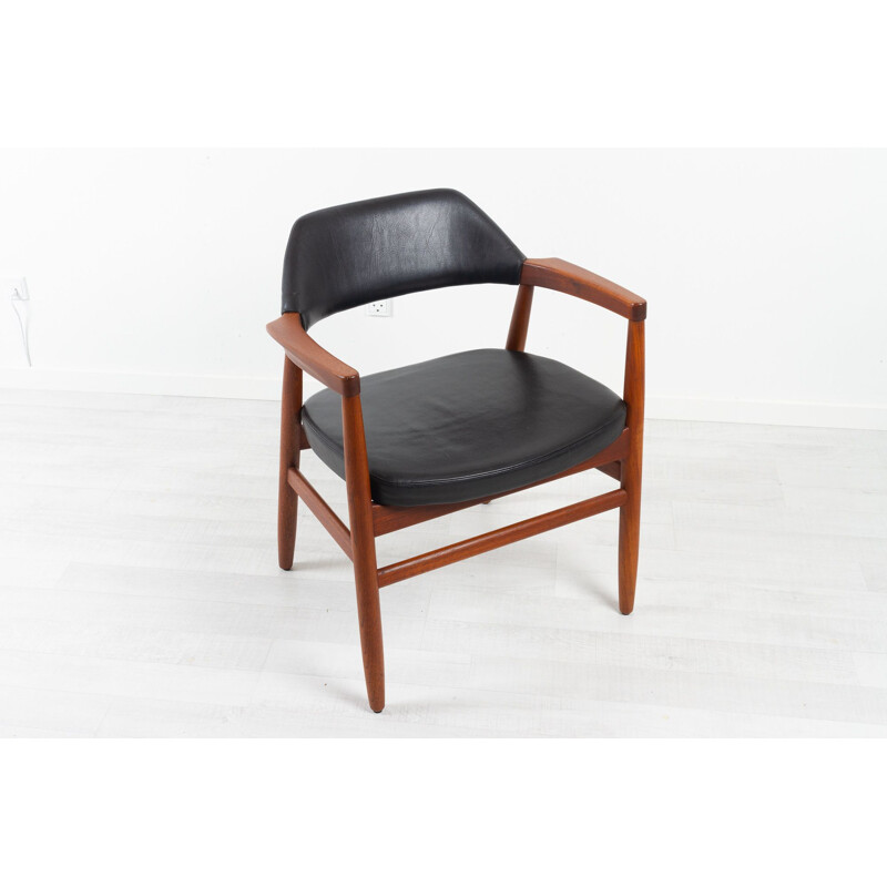 Vintage teak chair by Tove and Edvard Kindt-Larsen for Gustav Bertelsen, 1950.