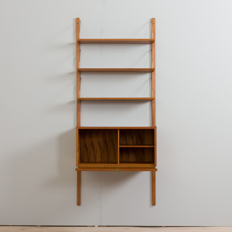 Vintage teak wall unit, Denmark 1960