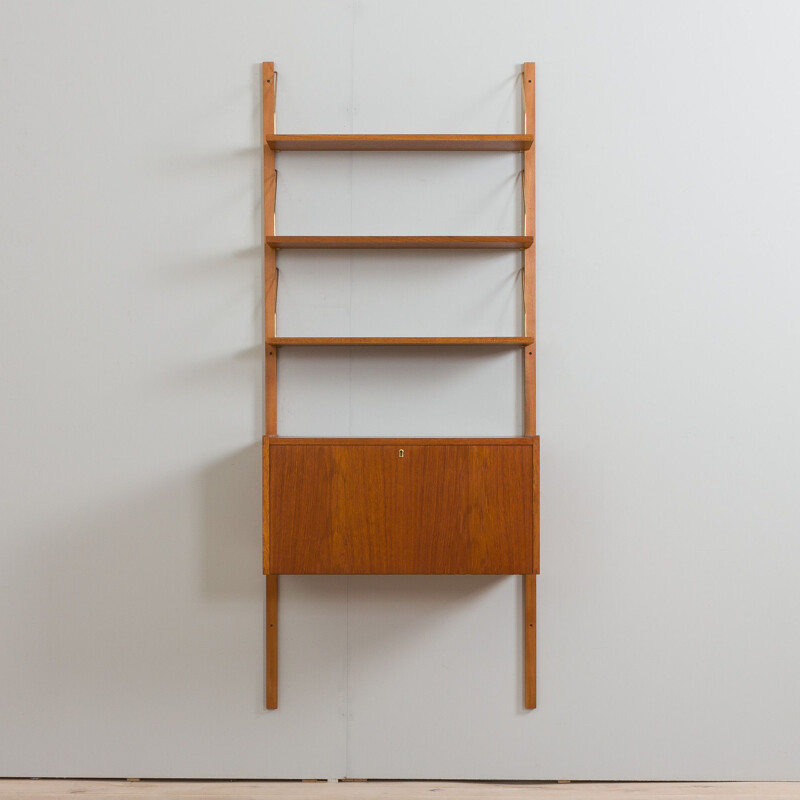 Vintage teak wall unit, Denmark 1960