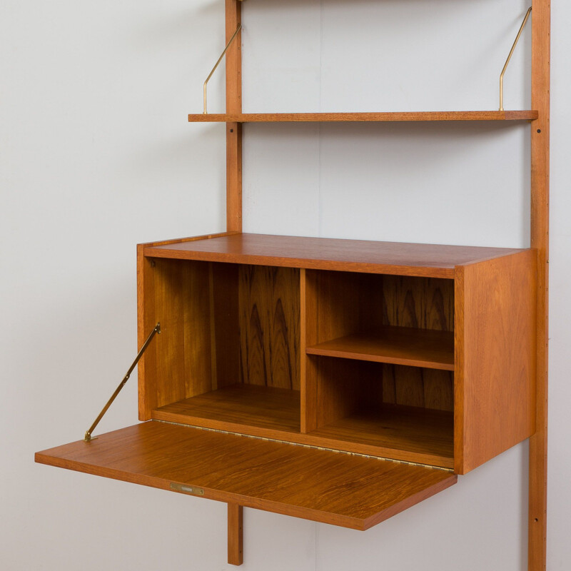 Vintage teak wall unit, Denmark 1960