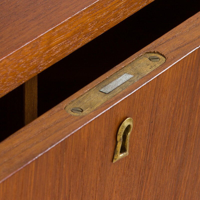 Vintage teak wall unit, Denmark 1960