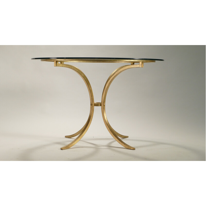 Guilded dining table, Robert THIBIER - 1960s