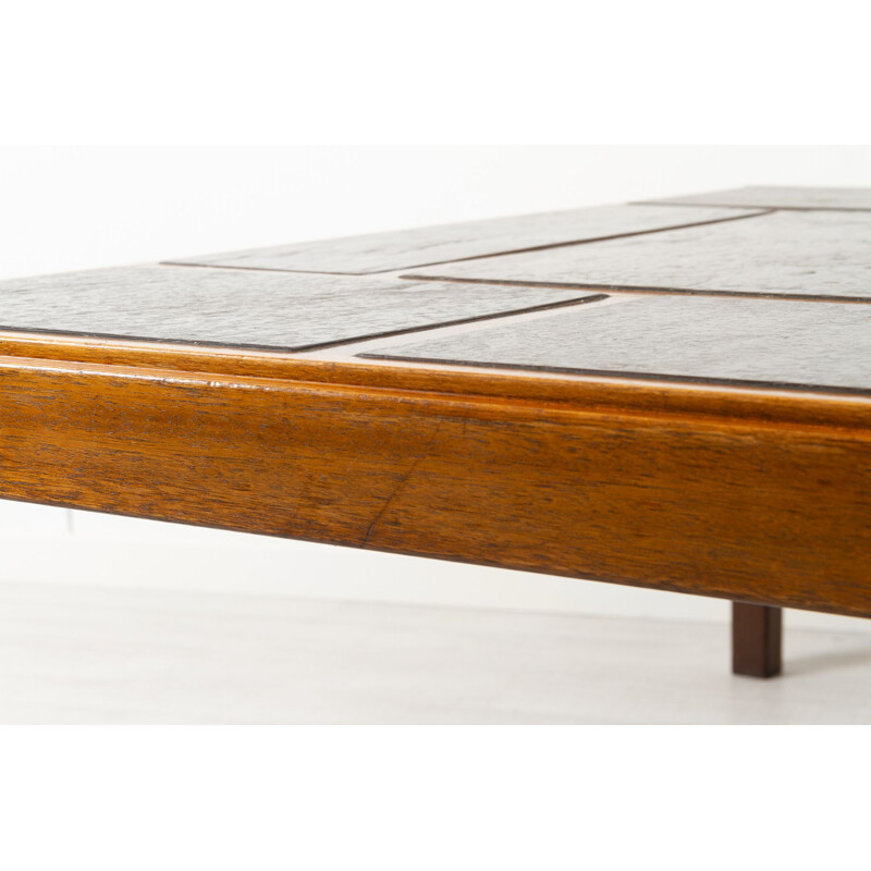 Vintage slate coffee table by Svend Langkilde, Denmark 1970