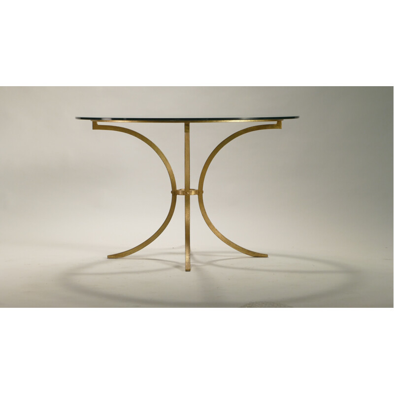 Guilded dining table, Robert THIBIER - 1960s