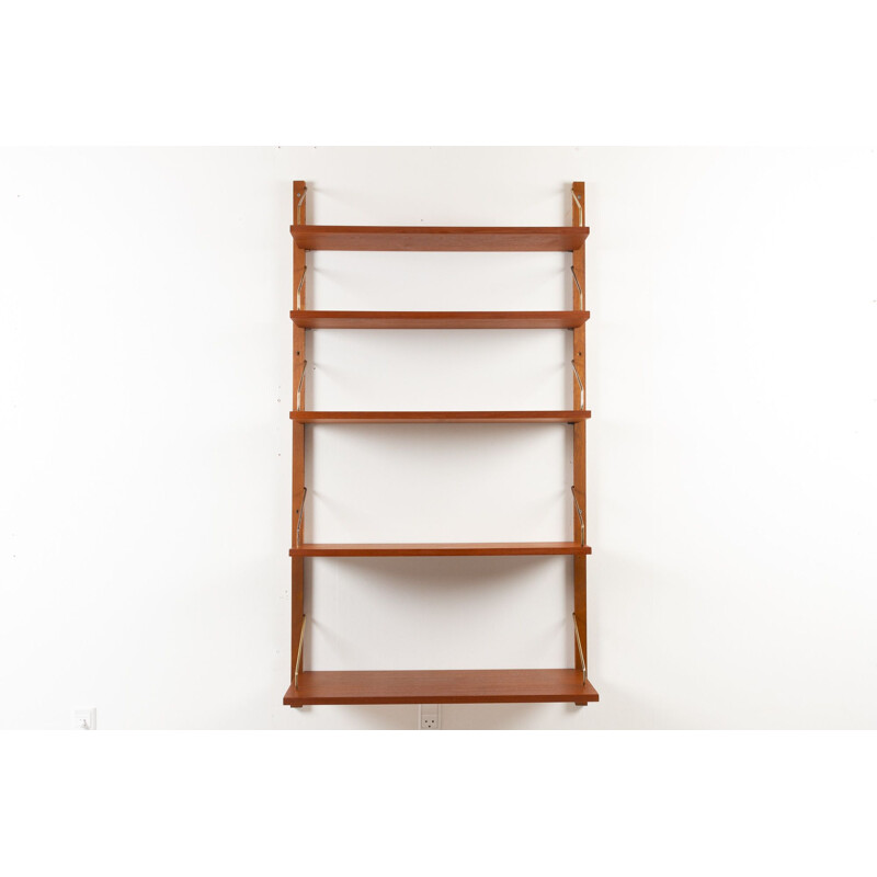 Danish vintage modular teak wall unit by Poul Cadovius for Cado 1960s