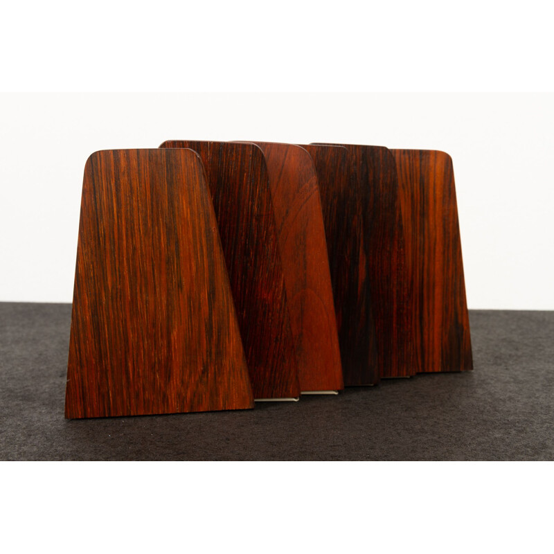 Set of 6 mid-century bookends by Kai Kristiansen for Feldballes Møbelfabrik, 1960s