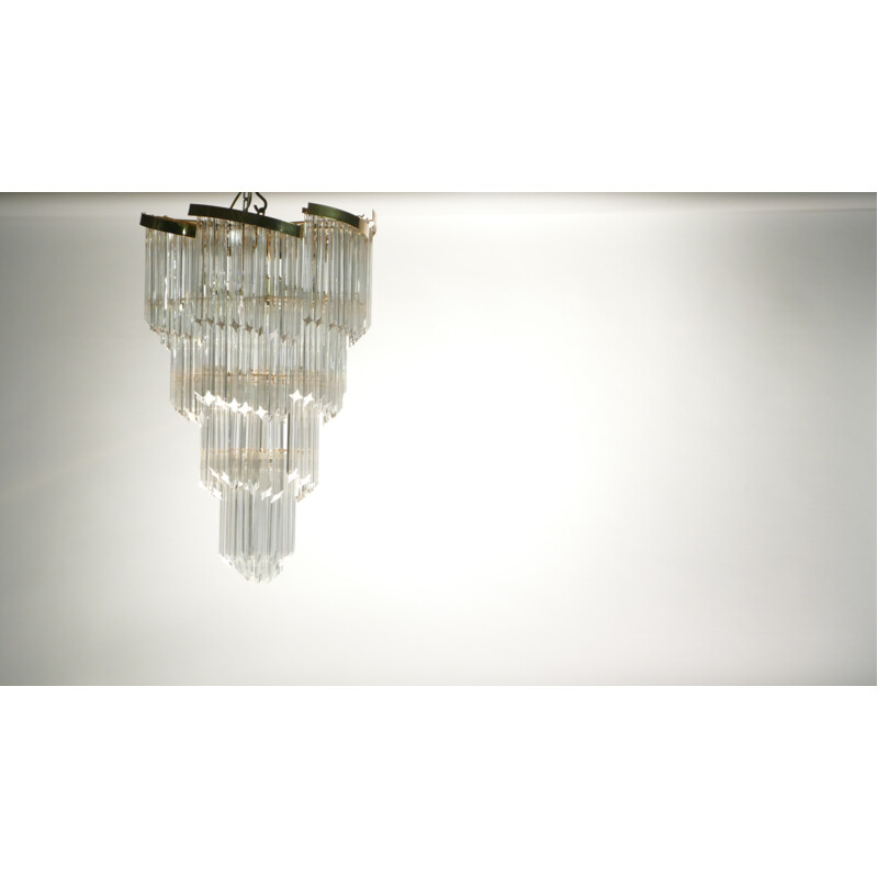 Tall Murano glass chandelier  - 1960s