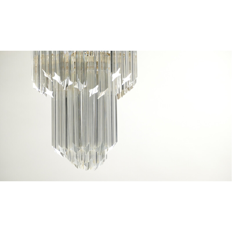 Tall Murano glass chandelier  - 1960s