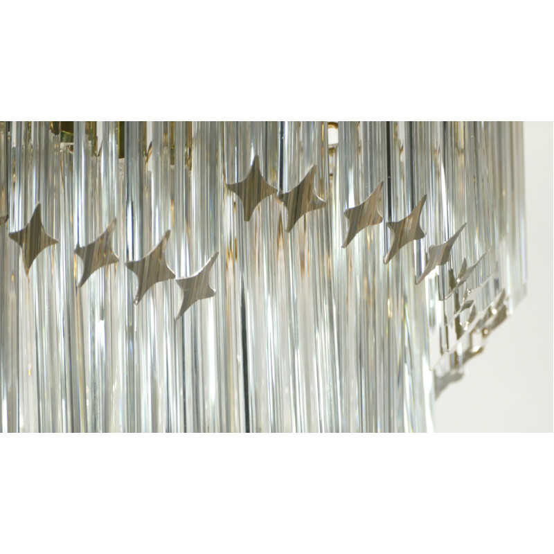 Tall Murano glass chandelier  - 1960s